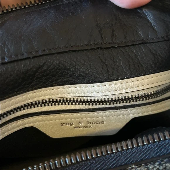 Rag & Bone Bradbury Leather Zip Hobo Bag, Iron Gray - Picture 10 of 12